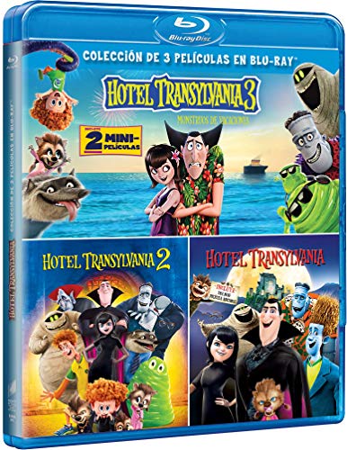 HOTEL TRANSYLVANIA TRILOGY - BLU-RAY REGION FREE (Hotel Transylvania + Hotel Transylvania 2 + Hotel Transylvania 3) English & Spanish Audio & Subtitles - IMPORT