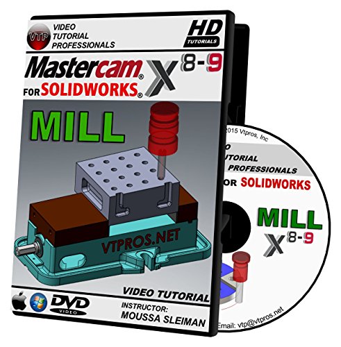 Mastercam For Solidworks X8-X9 - Mill Video Tutorial HD DVD