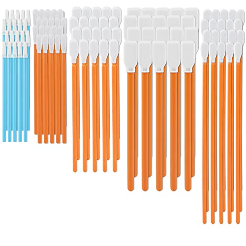 AAwipes Cleaning Swab Kit Microfiber Knitted Polyester Swab Sticks (5 Types, Total 100 Packs) Lint Free Swabs for Printer, Gun, Optics Lens, Camera, Arts and Crafts, Automotive Detailing (FA501)