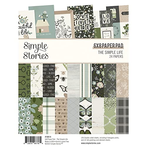 SIMPLE STORIES Simple Life Double-Sided Paper Pad 6'X8' 24/Pkg