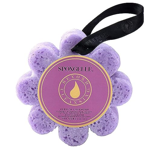 Spongelle Wild Flower 14+ Uses Body Wash Buffer, French Lavender, 4.25' x 1.25'