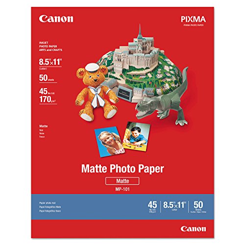 Canon 7981A004 Photo Paper Plus, Matte, 8-1/2 x 11 (Pack of 50 Sheets)