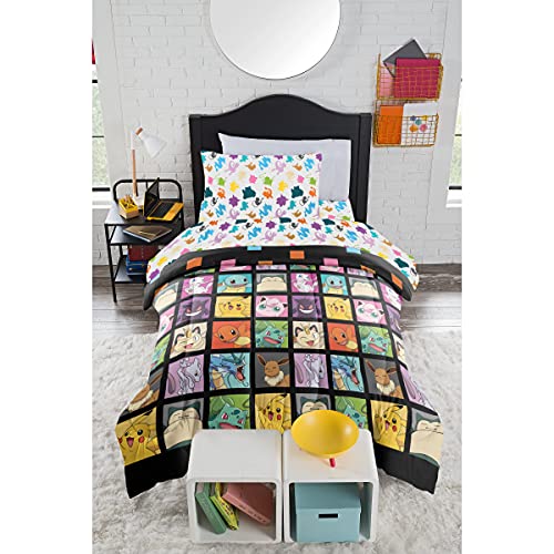 Pokémon, 'Kanto Favorites' Twin Bed in a Bag Set, 64' x 86', Twin, Multi Color