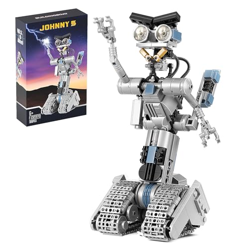 VONADO Johnny 5 Robot Building Set, Compatible for Short Open Circuit Johnny Five Robot Model, Educational Gift Set for Boys 8-14(386 Pcs)