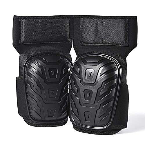 BALENNZ Professional Knee Pads for Work - Heavy Duty Foam Padding Gel Construction Knee Pads with Strong Double Straps – Comfortable Knee Protection for Indoor and Outdoor Use (Thigh High)