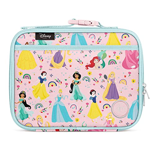 Simple Modern Disney Kids Lunch Box for School | Reusable Insulated Lunch Bag for Toddler, Girl, and Boy | Meal Containers with Exterior & Interior Pockets | Hadley Collection | Princess Rainbows