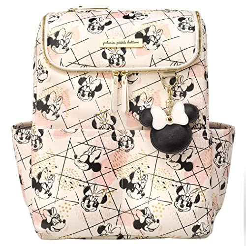 Petunia Pickle Bottom Method Backpack | Baby Bag | Baby Diaper Bag for Parents | Baby Backpack Diaper Bag | Stylish Backpack Modern Parents | Shimmery Minnie Mouse