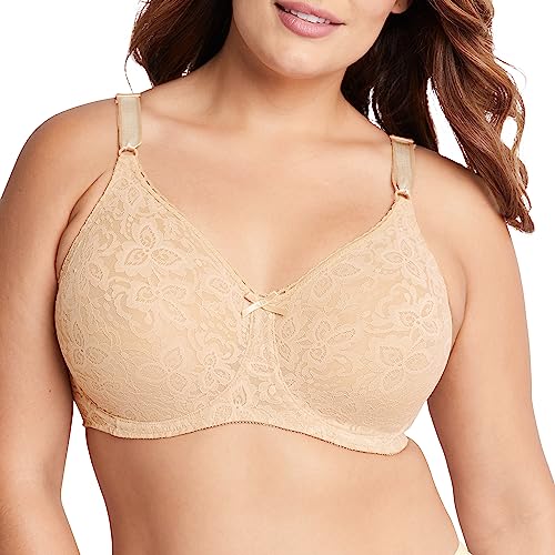 Bali Women's Lace and Smooth Underwire Bra, Nude,36DD