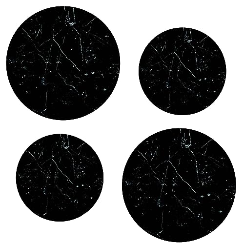 Kerixi Electric Stove Burner Covers Range Top For Expanding Counter Space Stovetop Decor (Black Marble)