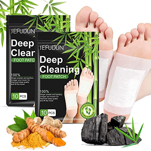 BDBFZCFP Deep Cleansing Foot Pads, Ginger, 20 Pieces, Unisex, Shoe Inserts