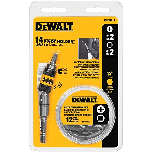 DEWALT DWPVTC14 14-piece Pivot Holder Set