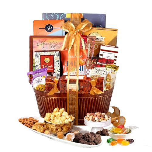 Broadway Basketeers Chocolate Gift Basket Snack Gifts for Women, Men, Families, College, Appreciation, Thank You, Birthday, Corporate, Get Well Soon, Sympathy Care Package