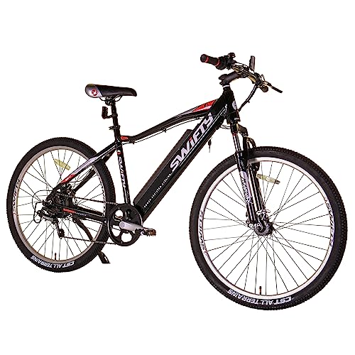 SWIFTY AT656 Electric Bike from 36 Volt Electric Bike for Adults – All Terrain Ebike Perfect for Hitting The Trails – Up to 30 Miles on One Charge – 7 Speed Shimano Gears