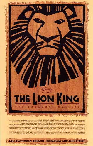 The Lion King The Broadway Musical Poster Broadway Theater Play 11x17 MasterPoster Print, 11x17
