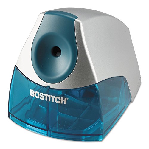Bostitch Office Personal Electric Pencil Sharpener, Powerful Stall-Free Motor, High Capacity Shavings Tray, 7yr Warranty, Blue
