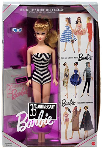 Barbie 35th Anniversary Special Edition Reproduction of Original 1959 Barbie Doll & Package (1993) - Blonde Hair