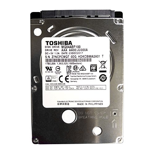 MQ04ABF100 Toshiba 1TB/1000GB 5400rpm Sata 7mm 2.5in Hard Drive 128mb, 6 Gbit/s,Mechanical Hard Disk