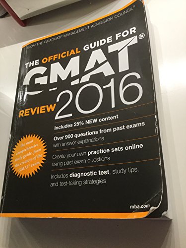 The Official Guide for GMAT Review 2016 with Online Question Bank and Exclusive Video