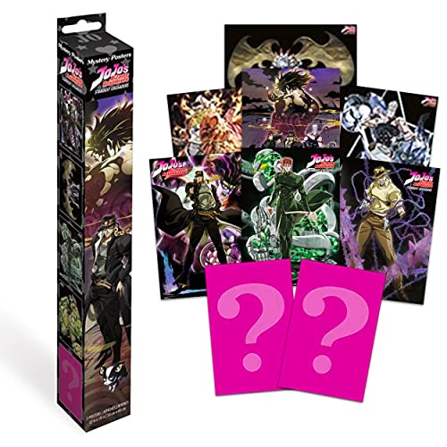 JoJo's Bizarre Adventure Mystery Box ~ Bundle with 2 JoJo's Bizarre Adventure Posters (12' x 18') for Room Decor and Wall Art(Anime Posters for Kids)