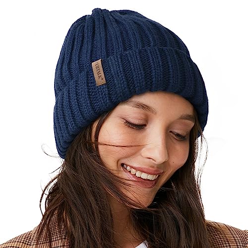 FURTALK Winter Hats for Women Fleece Lined Beanie Knit Chunky Womens Snow Cap