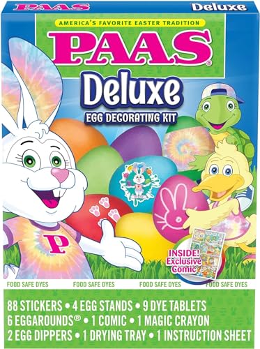 PAAS Deluxe Easter Egg Decorating Kit - America's Favorite Easter Tradition