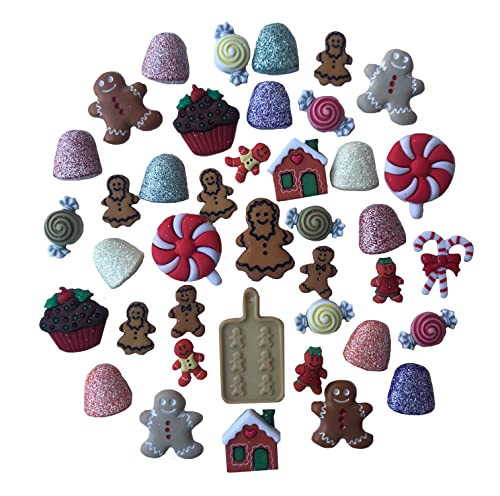 Buttons Galore Gingerbread Super Value Pack Craft Buttons, Brown 50 Pack