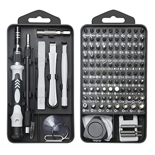 Precision Screwdriver Set, Lifegoo 122pcs Magnetic Repair Tool Kit for iPhone Series/Mac/iPad/Tablet/Laptop/Xbox Series/PS3/PS4/Nintendo Switch/Eyeglasses/Watch/Cellphone/PC/Camera/Electronic