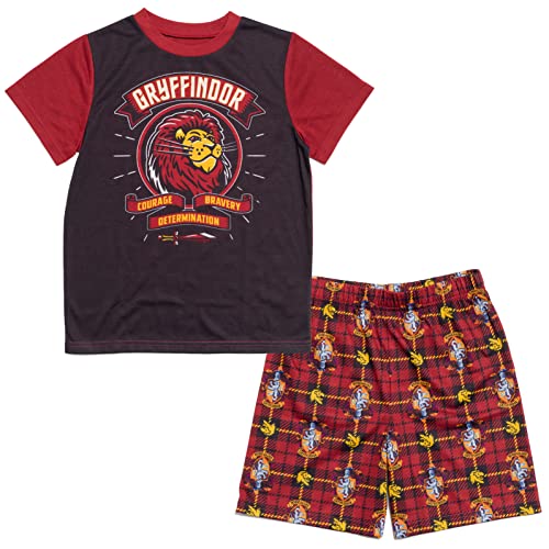 Harry Potter Gryffindor Little Boys Pajama Shirt and Shorts Black 6