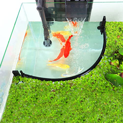 HOZOE Aquarium Floating Plant Corral, Intercepting Floating Plants from Filters and Heaters, Adjustable Height with Water Level, Can Be Used to Framed and Frameless Aquariums. (Style 1)