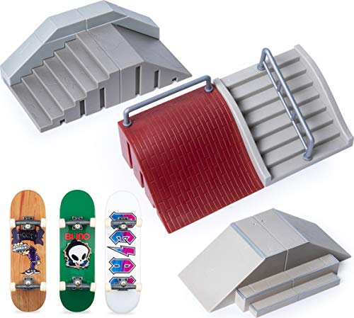 TECH DECK, Ultimate Street Spots Pack with 3 Fully Assembled Exclusive Boards Toys, Coast to Coast Edition