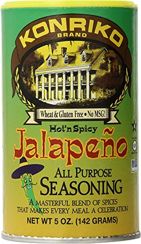 Konriko - Jalapeno All Purpose Seasoning 5 oz - Wheat Free - Gluten Free - No MSG