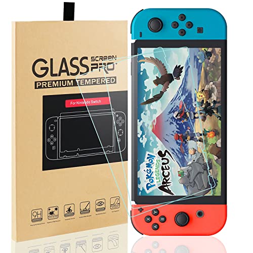MAEXUS 2 Pcs Switch Screen Protector Tempered Glass Premium HD Clear Anti-Scratch Screen Protector for Nintendo Switch