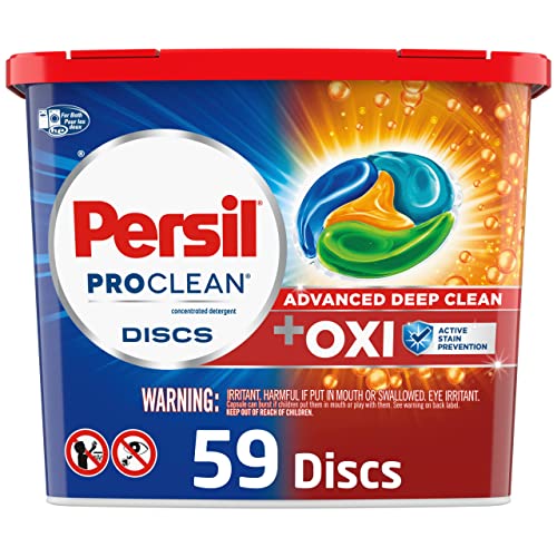 Persil Discs Laundry Detergent Pacs, Oxi, 59 Count