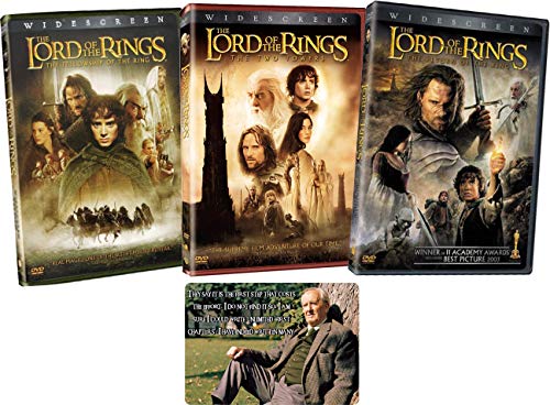 Lord of the Rings Complete Trilogy DVD Collection with Bonus Glossy Artcard (The Fellowship / Two Towers / Return of the King)