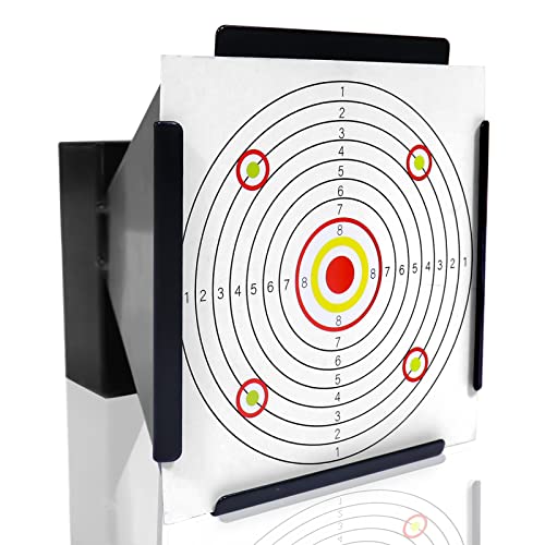 Highwild Pellet Trap, BB Trap Target with 100pcs 5.5' X 5.5' Paper Targets for Airsoft, BB Gun, Airgun - Wall-Mounted Pellet Trap (BB Trap with 100 Pack Paper Targets)