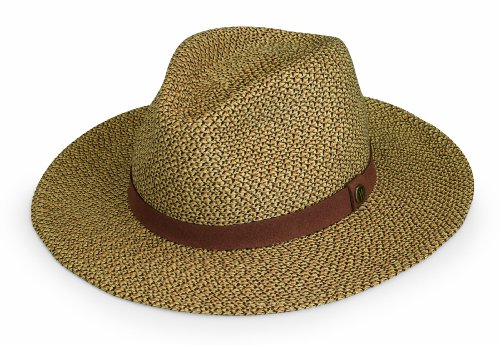 Wallaroo Hat Company Men’s Outback Fedora Sun Hat – UPF 50+, Modern, Adjustable, Packable, Designed in Australia, Brown, Medium/Large