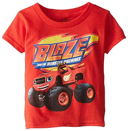 Nickelodeon boys Blaze and the Monster Machines Short Sleeve Tee fashion t shirts, Red, 5T US