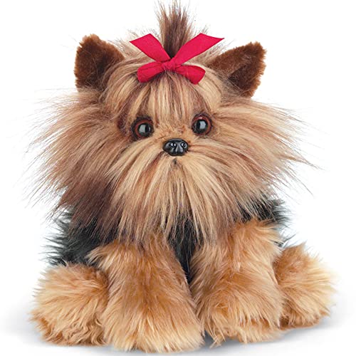 Bearington Collection Chewie The Yorkie Stuffed Dog, 13 Inch Realistic Stuffed Animal
