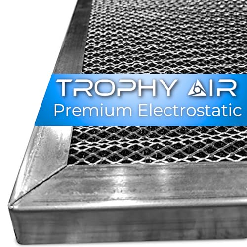 Trophy Air Washable Electrostatic HVAC Furnace Air Filter, Lasts a Lifetime, 6 Stage Permanent Air Filter, Healthier Home or Office, Made in The USA - Increases Airflow (20x25x1)
