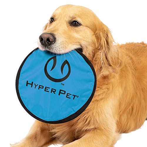 Hyper Pet Flippy Flopper 9' Flying Disc Soft Dog Toy, Floats in Water & Safe on Teeth, Pack of 1 (Colors May Vary)