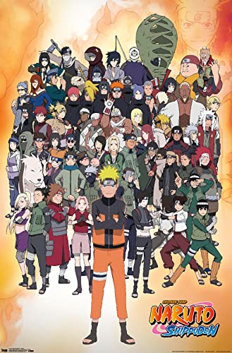 Trends International Naruto Shippuden - Group Wall Poster, 22.375' x 34', Unframed Version