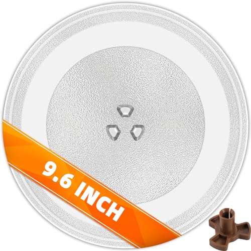 The Universal-Fit 9.6'' Replacement Microwave Glass Plate for Small Microwaves with 9.6' / 24.5cm Microwave Glass Tray– Dishwasher Safe