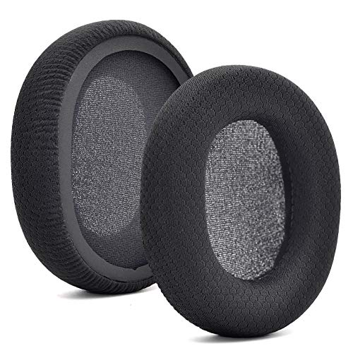 Arctis 3/5 / 7/9 Replacement Black Fabric Ear Pads Cushion Compatible with SteelSeries Arctis 3 / Arctis 5 / Arctis 7 Arctis 9 / Arctis 1 / Arctis pro Lossless Wireless Gaming Headset Headphone