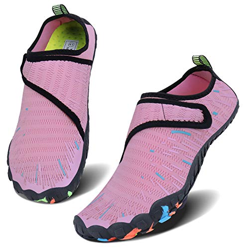 Men Women Water Sports Shoes Slip-on Quick Dry Aqua Swim Shoes for Pool Beach Surf Walking Water Park