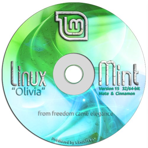 Linux Mint 15 Special Edition DVD - Includes both 32-bit and 64-bit, and both MATE and Cinnamon!