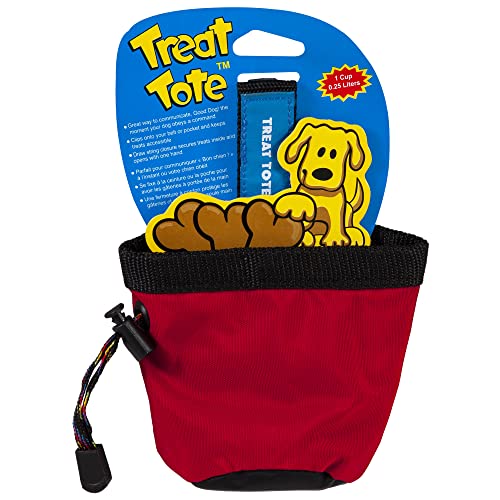 Chuckit Treat Tote Dog Treat Pouch for Puppy Training, 1 Cup Capacity, Assorted Colors