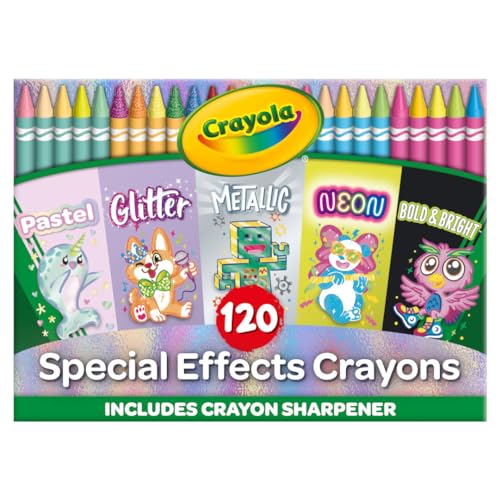 Crayola Crayons in Specialty Colors (120ct), Art Supplies for Kids, Gifts for Boys & Girls [Amazon Exclusive]