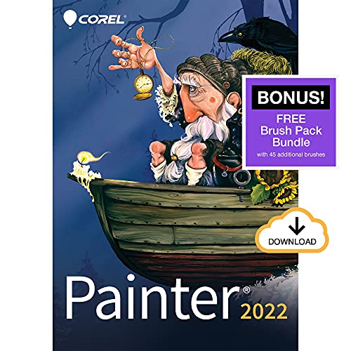 [Old Version] Painter 2022 | Professional Digital Painting Software | Illustration, Concept, Photo & Fine Art | Amazon Exclusive Brush Pack Bundle [PC Download]