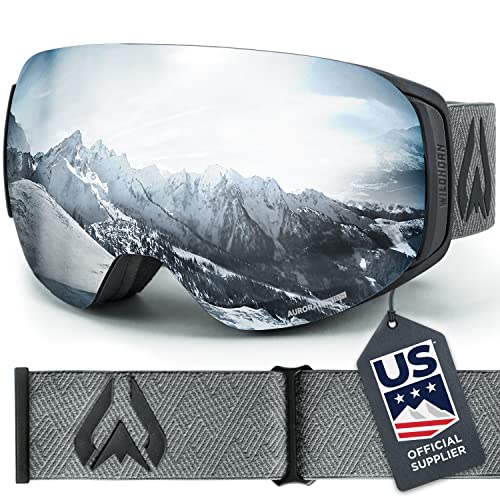 WILDHORN Outfitters Roca Snowboard & Ski Goggles - US Ski Team Official Supplier - Interchangeable Lens - Premium Snow Goggles