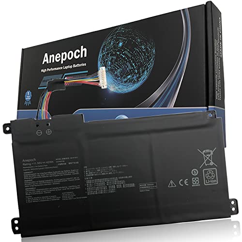 Anepoch B31N1912 Laptop Battery Replacement for ASUS VivoBook 14 E410MA L410MA E410KA E510MA E510KA F414MA L510MA R522MA E410MA-EK026TS EK018TS L410MA-BV058TS E510KA-EJ033TS 11.55V 42Wh 3550mAh